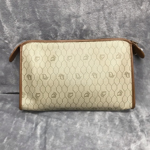 CHRISTIAN DIOR VINTAGE CLUTCH POUCH BAG VGC - - Picture 3 of 10